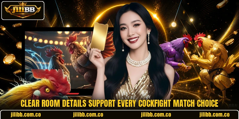 Clear room details support every cockfight match choice Clear room details support every cockfight match choice