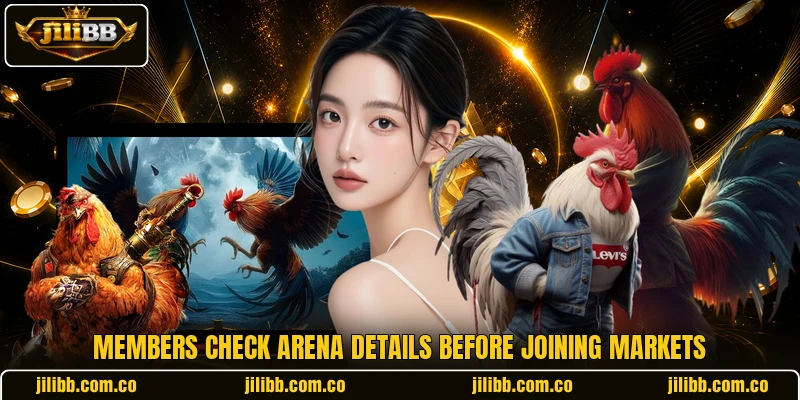 Members check arena details before joining markets