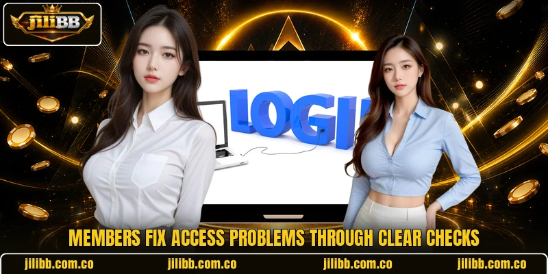 Members fix access problems through clear checks Members fix access problems through clear checks