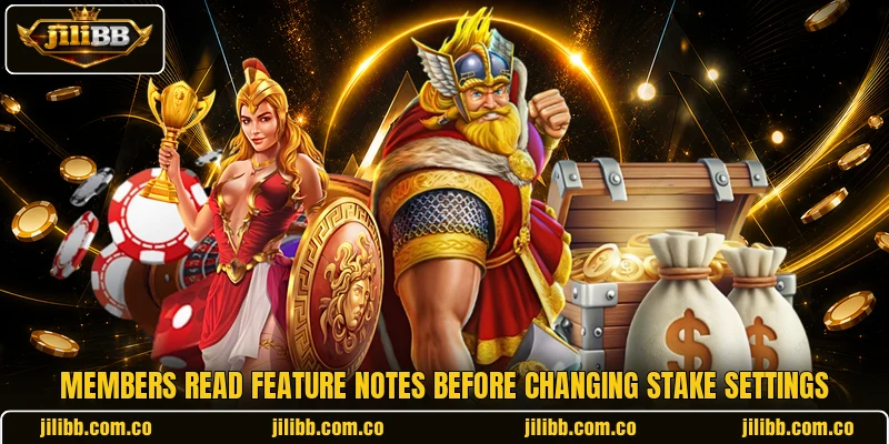 Members read feature notes before changing stake settings