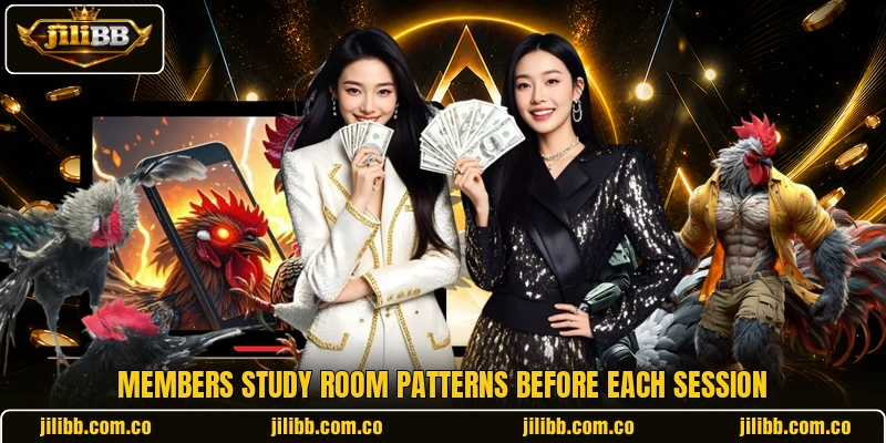 Members study room patterns before each session