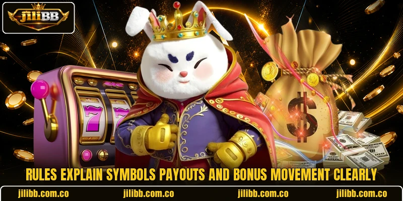 Rules explain symbols payouts and bonus movement clearly