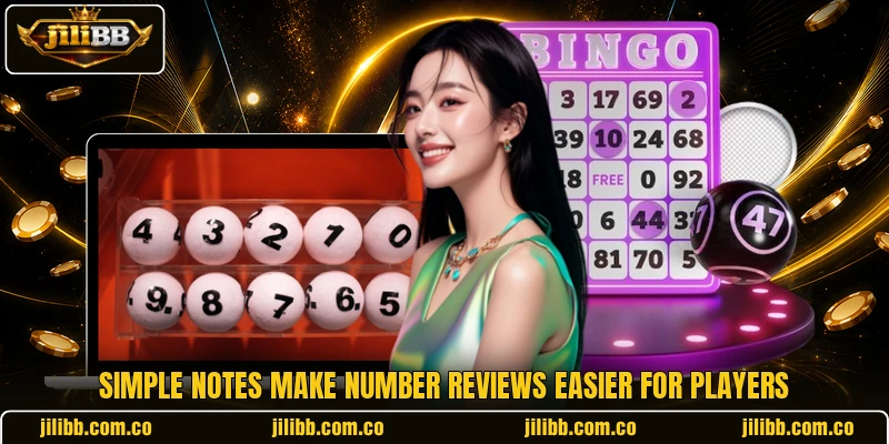 Simple notes make number reviews easier for players Simple notes make number reviews easier for players