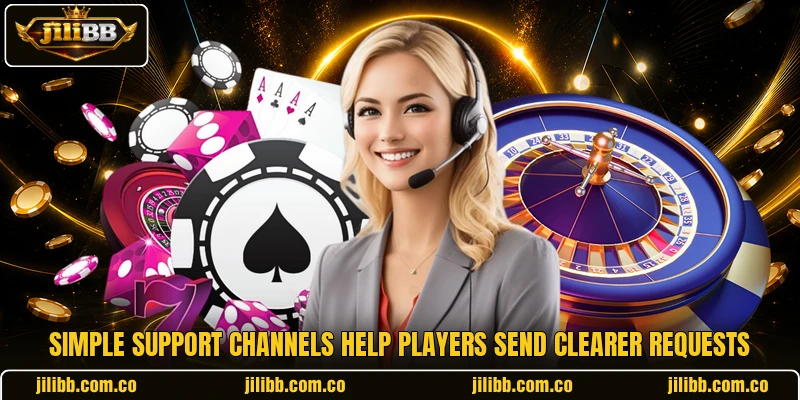 Simple support channels help players send clearer requests Simple support channels help players send clearer requests