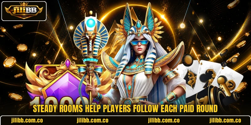 Steady rooms help players follow each paid round